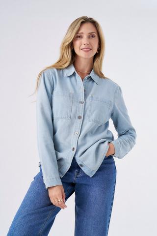 DENIM SHIRT LIGHT WASH