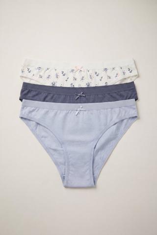 3 PACK BRAZILIAN COTTON PANTIES