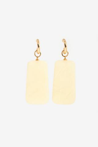 RESIN NATURAL DROP EARRINGS