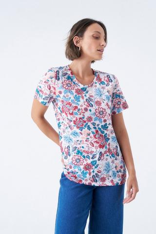PRINTED TEE FLORAL