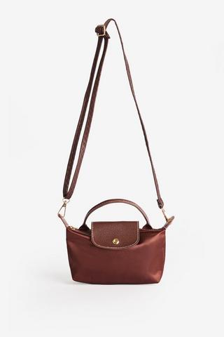 SMALL CROSSBODY BAG BROWN
