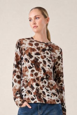 LONG SLEEVE PRINTED TEE