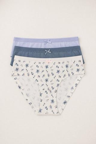 3 PACK BIKINI COTTON PANTIES