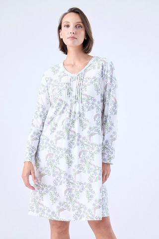 FLORAL COTTON SLEEPSHIRT