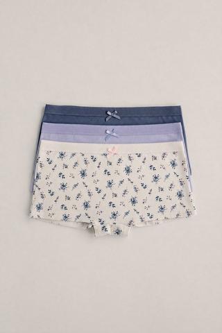 3 PACK BOYLEG COTTON PANTIES