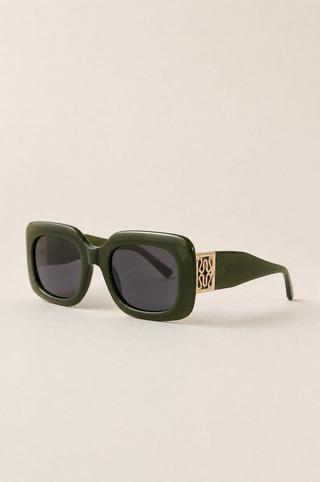 GREEN SQUARE FRAME SUNNIES