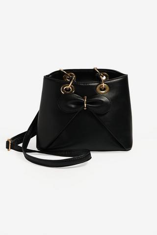 BLACK BOW BAG