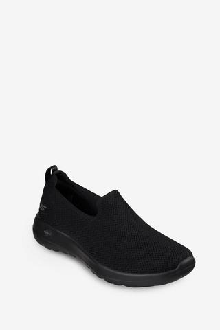 SKETCHERS BLACK SLIP ON SNEAKER