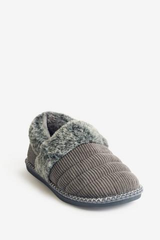 SLIPPER BOOT GREY