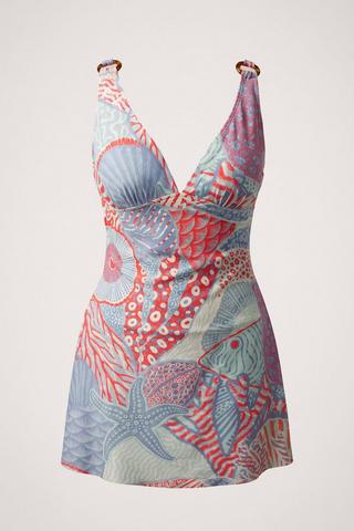 WONDERFIT PRINTED SWIMDRESS