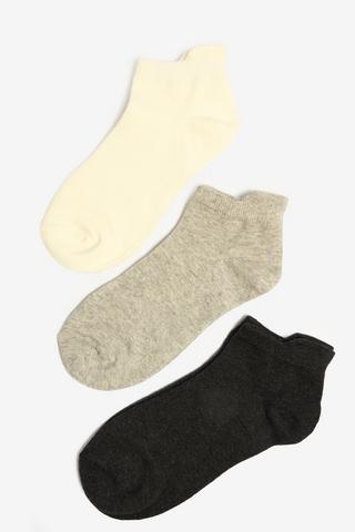 3 PACK ANKLE SOCKS