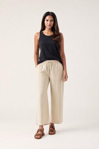 STRIPE CROP PANTS