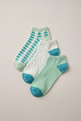 3 PACK TRAINER SOCKS SAGE