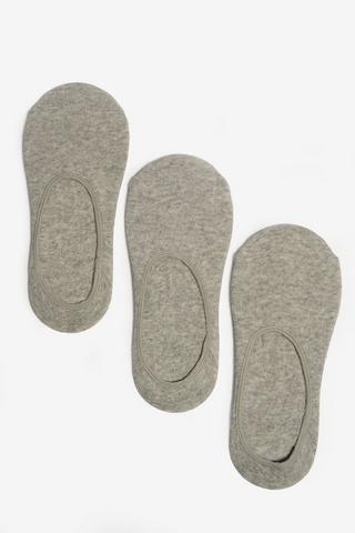 3 PACK SECRET SOCKS GREY