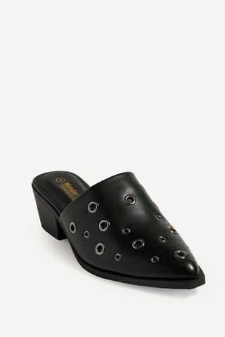 WONDERFIT BLACK POINTY MULE