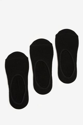 3 PACK SECRET SOCKS BLACK