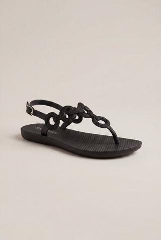 SLINGBACK SANDALS BLACK