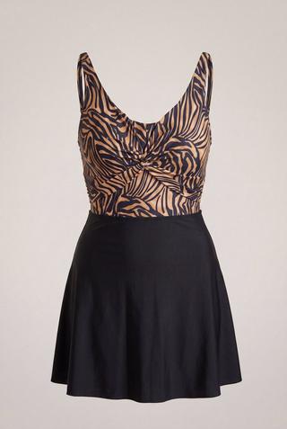 WONDERFIT ANIMAL PRINT SWIMDRESS