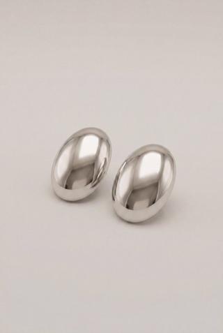 PVD SILVER STUD EARRINGS