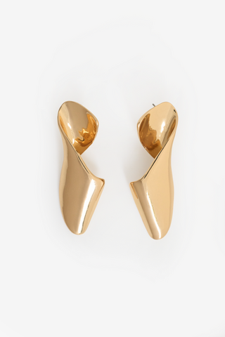 WRAP GOLD STUD EARRINGS