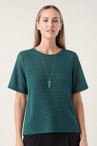 LACE TOP EMERALD