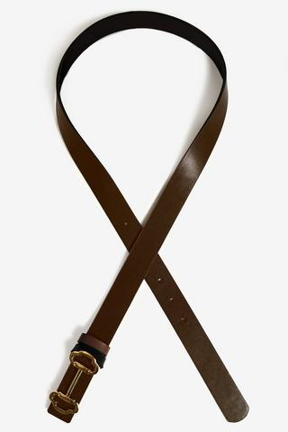 REVERSIBLE BELT CHOC TAUPE