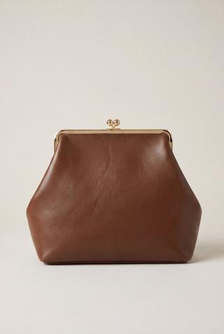 COIN LOCK BAG BROWN