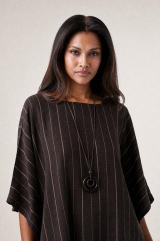 BOXY TOP CHOC STRIPE