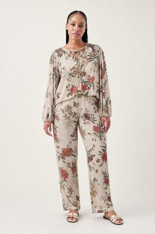 FLORAL PRINT PANTS