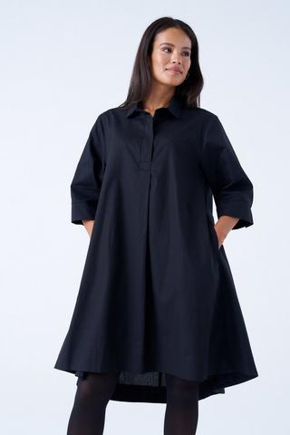HENLEY DRESS BLACK