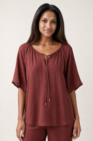 TEXTURED TOP BURGUNDY
