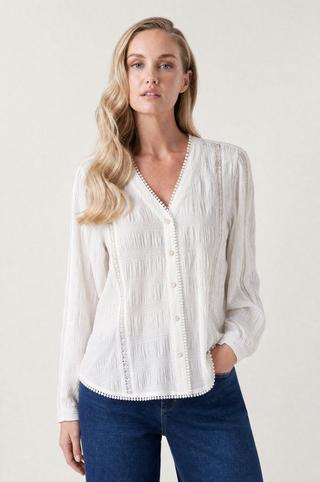 TEXTURED SHIRT WHITE