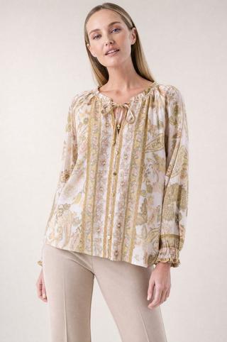 FLORAL PEASANT TOP
