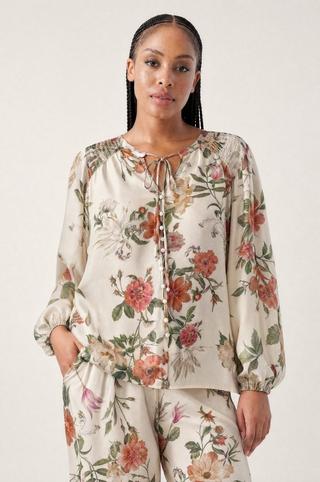 CHIFFON BOHO TOP FLORAL