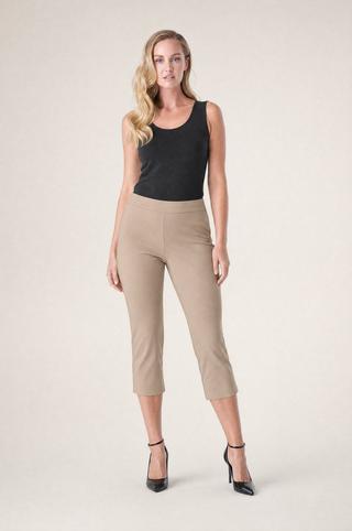 BENGALINE STRAIGHT LEG CROPS STONE