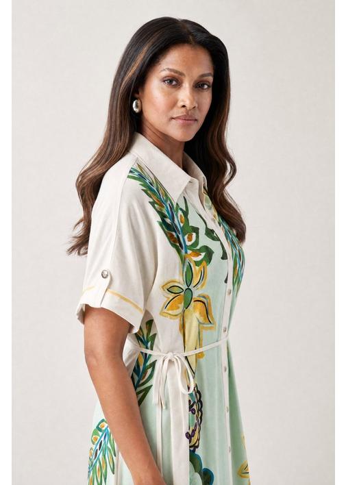 SHIRT DRESS MINT PAISLEY | MILADYS