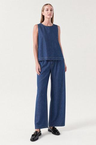 RELAXED STRAIGHT LEG DENIM JEANS