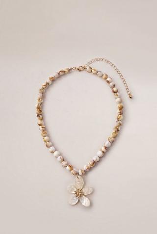 FLOWER BEAD NECKLACE