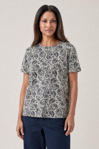 ABSTRACT PRINT SHORT SLEEVE TEE