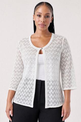 LACE COVER UP WHITE
