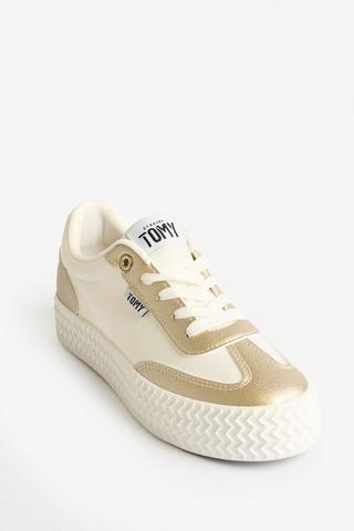 TOMY WHITE GOLD SNEAKERS