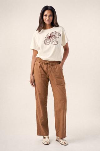 CRACKER COTTON PANTS RUST