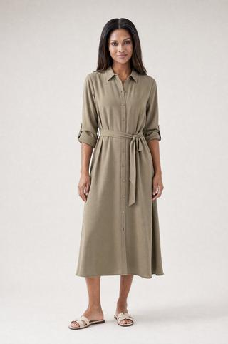 SHIRT DRESS SAGE