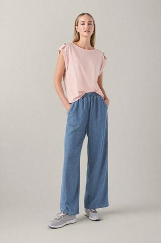 PULL ON LIGHT WEIGHT DENIM PANTS