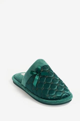 SATIN MULE SLIPPER