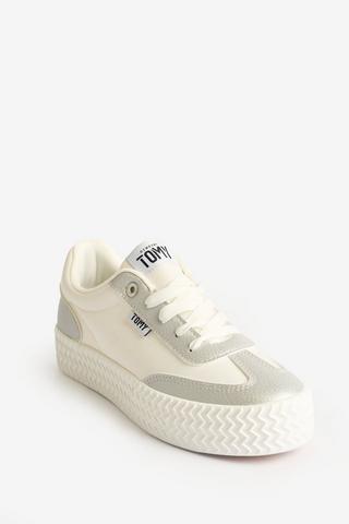 TOMY WHITE SILVER NEO SNEAKERS
