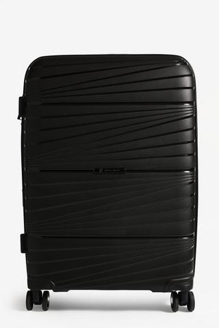 LARGE LUGGAGE BLACK 28inch - Pierre Cardin