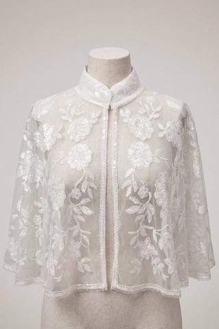 SEQUIN WHITE BOLERO