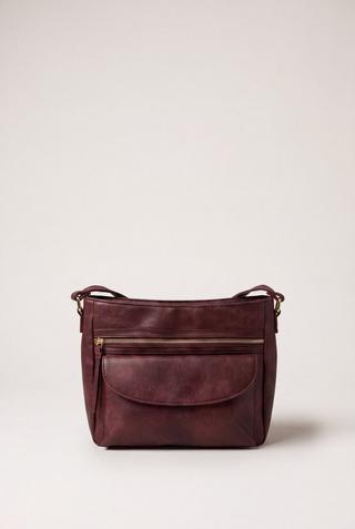 CROSSBODY BAG BURGUNDY