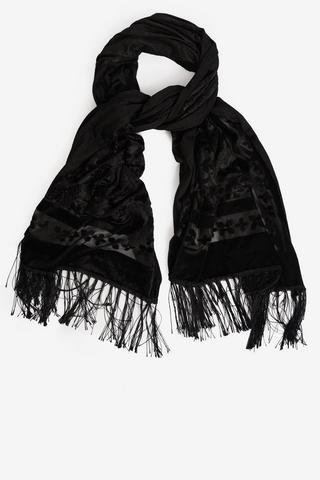FLOCK SCARF BLACK